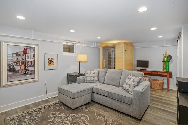 86 Lorma Ave, Trumbull, CT 06611 - living room featuring wood finished floors and recessed lighting