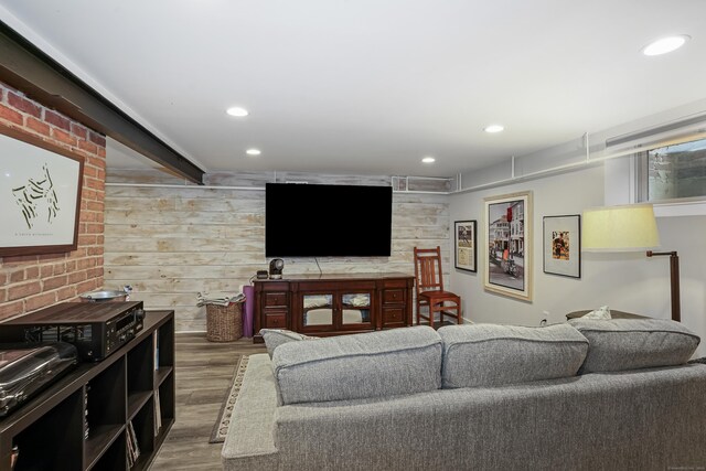 86 Lorma Ave, Trumbull, CT 06611 - living area with wood finished floors and recessed lighting