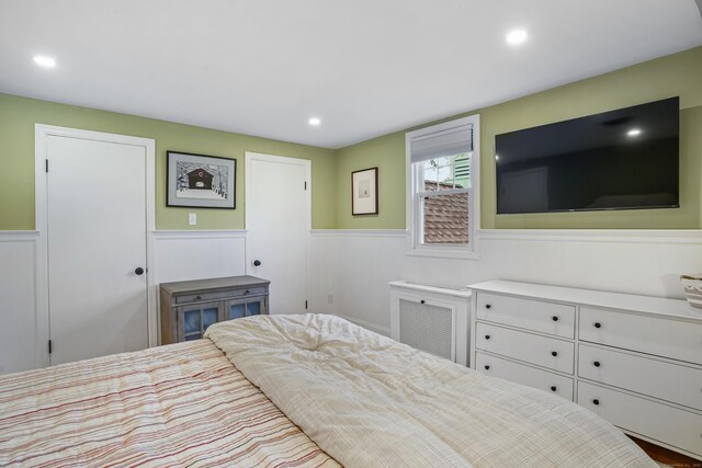 86 Lorma Ave, Trumbull, CT 06611 - bedroom featuring wainscoting and recessed lighting