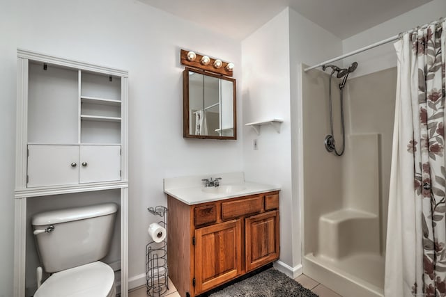 51 Crestwood Rd, Milford, CT 06460 - full bath featuring vanity, a shower with curtain, toilet, and baseboards
