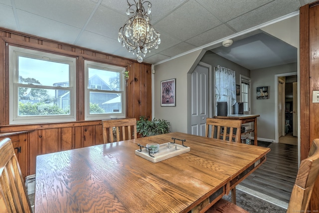 97 Richmond Ave, West Haven, CT 06516 - dining space featuring wood finished floors, a chandelier, and ornamental molding
