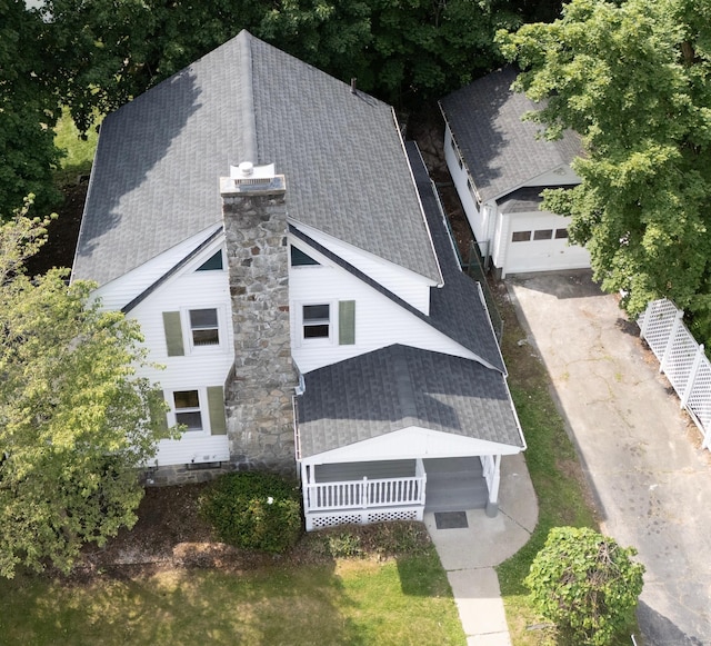 28 Highland Ave, Naugatuck, CT 06770 - view from above of property