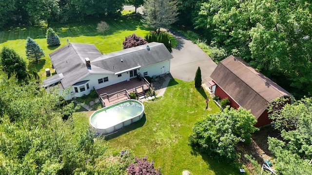 105 Minortown Rd, Woodbury, CT 06798 - view from above of property