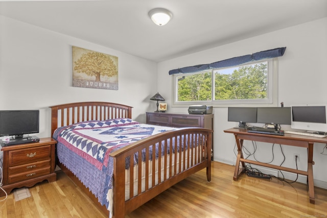 408 Stage Coach Rd, Durham, CT 06422 - bedroom featuring wood finished floors and an office area
