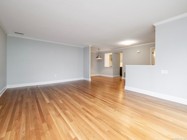 3 Orange Ln Unit 3, Ridgefield, CT 06877 - spare room featuring ornamental molding and light wood-style floors