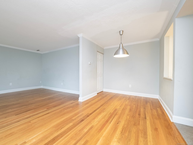 3 Orange Ln Unit 3, Ridgefield, CT 06877 - unfurnished room featuring light wood-style flooring and crown molding