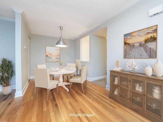 3 Orange Ln Unit 3, Ridgefield, CT 06877 - dining room featuring ornamental molding and light wood-style flooring