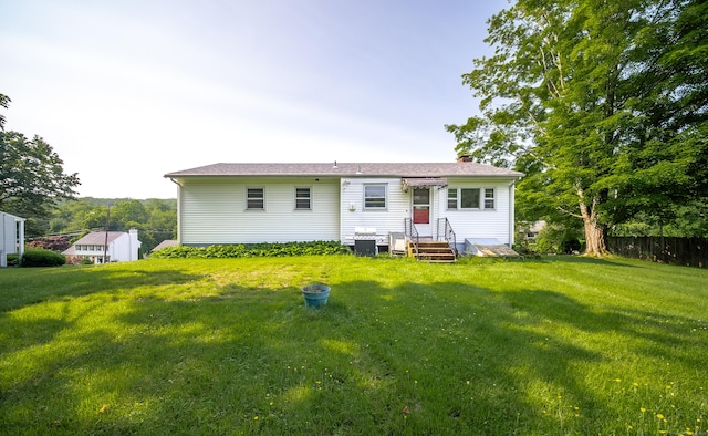 895 W Woods Rd, Hamden, CT 06518 - rear view of house featuring a chimney