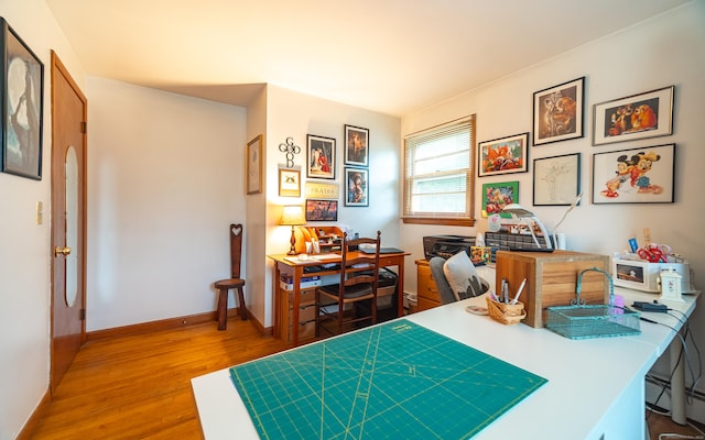 895 W Woods Rd, Hamden, CT 06518 - office featuring wood finished floors and baseboards