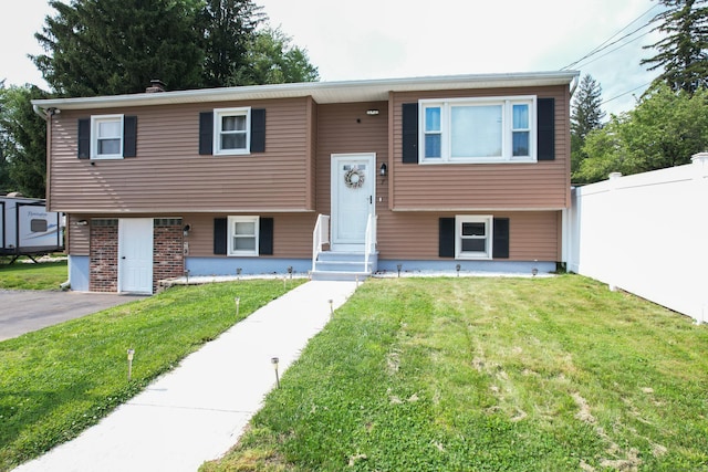 7 Pleasant St, Wolcott, CT 06716 - bi-level home with entry steps and brick siding