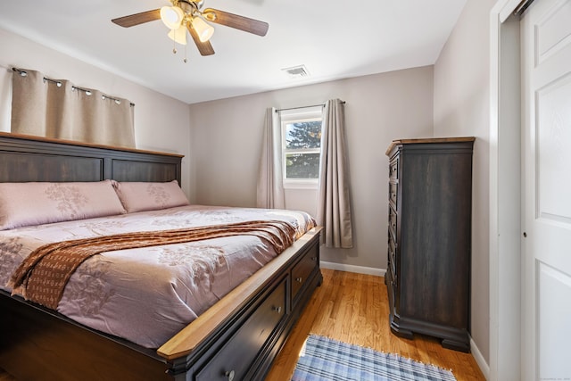 7 Pleasant St, Wolcott, CT 06716 - bedroom with light wood finished floors and a ceiling fan