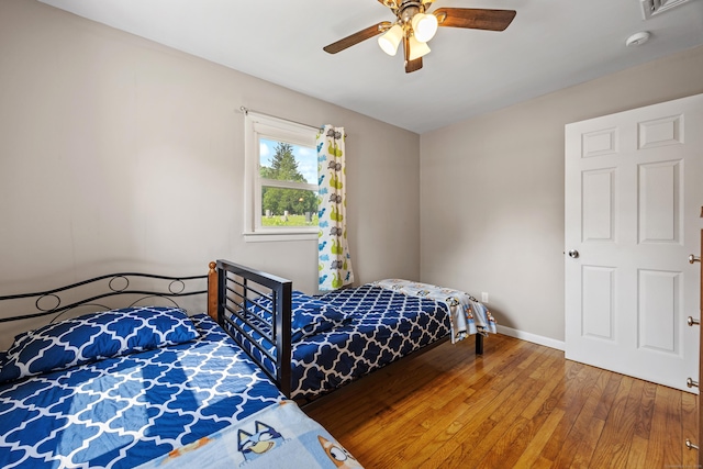 7 Pleasant St, Wolcott, CT 06716 - bedroom featuring hardwood / wood-style floors and a ceiling fan