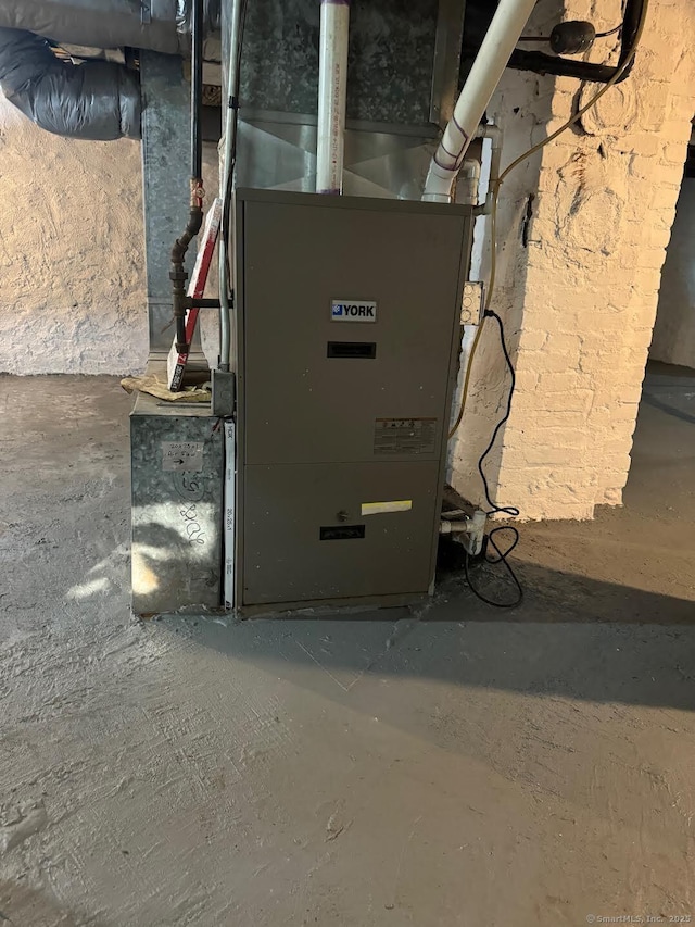 201 Center St, West Haven, CT 06516 - utility room with heating unit