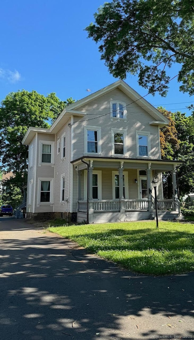 201 Center St, West Haven, CT 06516 - view of front of home with a porch