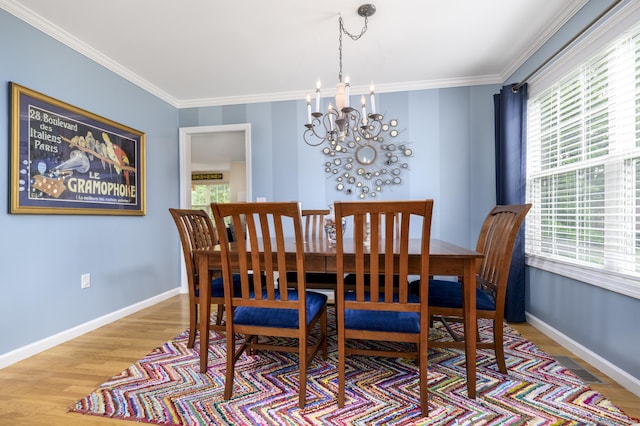 14 Linden Hts Unit 14, Norwalk, CT 06851 - dining room with a chandelier, wood finished floors, and ornamental molding