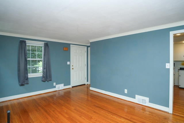 60 Old Mill Rd, Middletown, CT 06457 - spare room featuring wood finished floors and ornamental molding