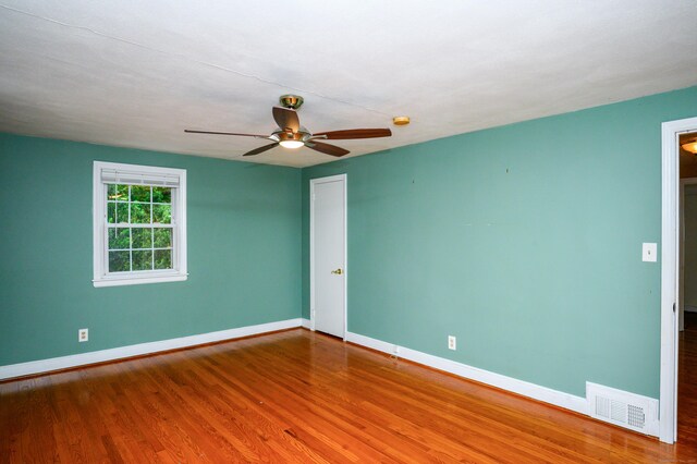 60 Old Mill Rd, Middletown, CT 06457 - empty room featuring wood finished floors and a ceiling fan