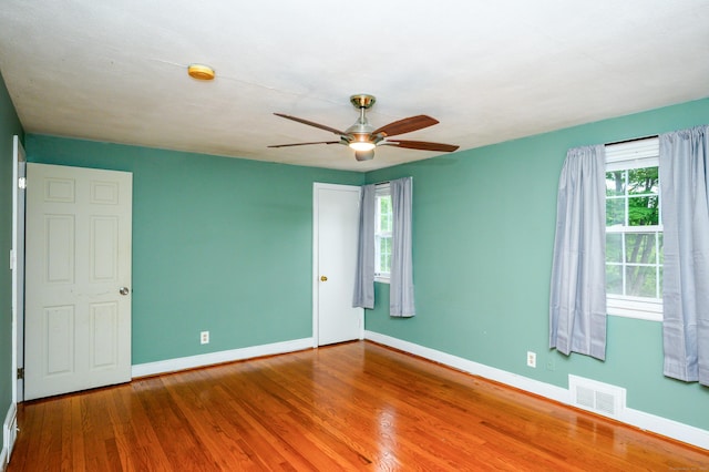 60 Old Mill Rd, Middletown, CT 06457 - empty room with a ceiling fan, wood finished floors, and a smoke detector