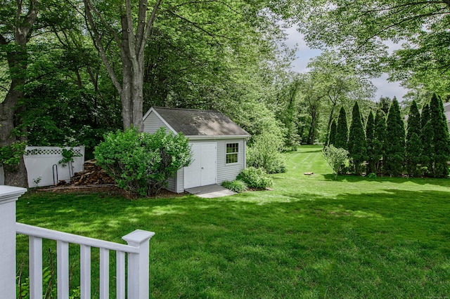 320 Spruce St, Cheshire, CT 06410 - view of yard with a storage shed