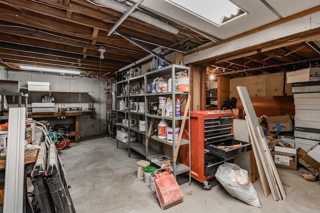 320 Spruce St, Cheshire, CT 06410 - unfinished basement featuring a workshop area