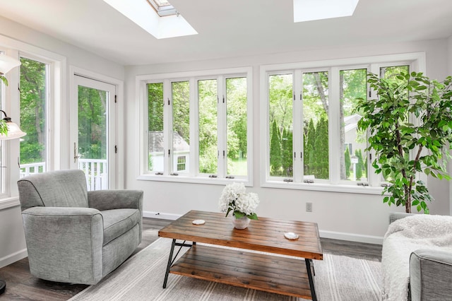 320 Spruce St, Cheshire, CT 06410 - sunroom with a skylight, french doors, and plenty of natural light