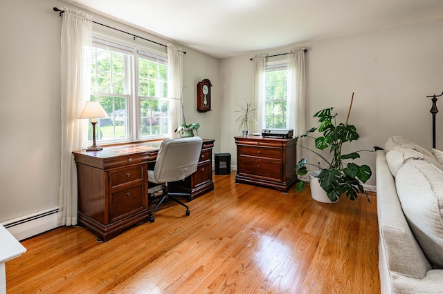 320 Spruce St, Cheshire, CT 06410 - office with baseboard heating and light wood-style floors