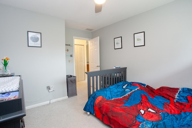 38 Simsbury Lndg Unit 38, Simsbury, CT 06070 - carpeted bedroom with ceiling fan and baseboards