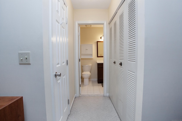 38 Simsbury Lndg Unit 38, Simsbury, CT 06070 - hall with light colored carpet and baseboards