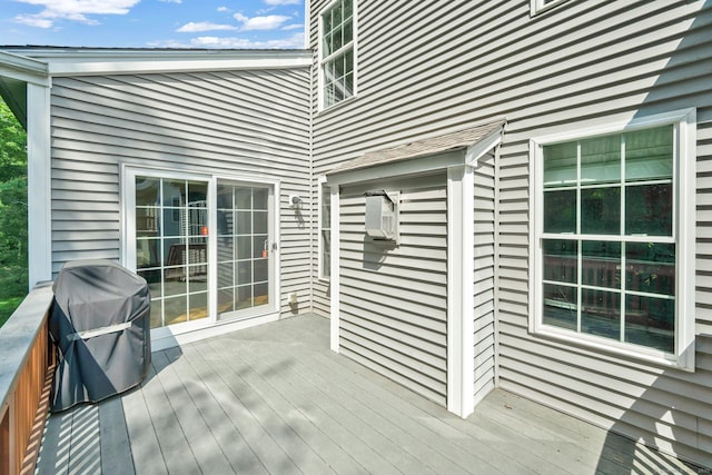 111 Thorn Hollow Rd, Cheshire, CT 06410 - wooden deck with a grill
