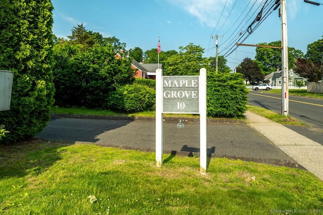 10 Maple St Apt A5, Plainville, CT 06062 - community sign with a lawn