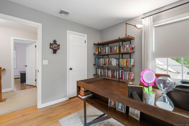 68 Mopus Bridge Rd, Ridgefield, CT 06877 - office with wood finished floors and baseboard heating