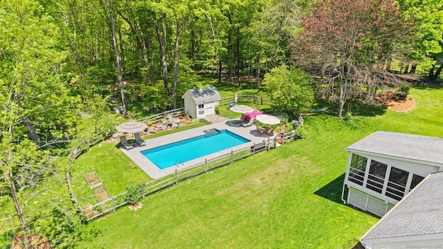 68 Mopus Bridge Rd, Ridgefield, CT 06877 - drone / aerial view of a pool area