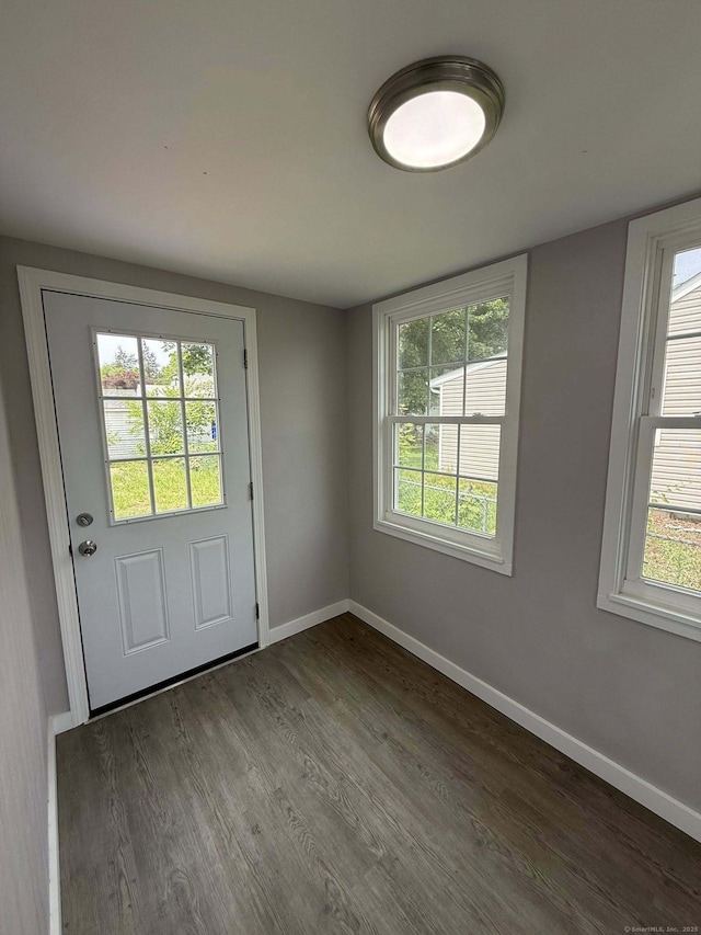 21 Lafayette Ave, East Hartford, CT 06118 - entryway featuring wood finished floors, baseboards, and healthy amount of natural light