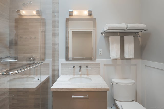 133 Buttery Rd, New Canaan, CT 06840 - bathroom featuring vanity and a shower stall
