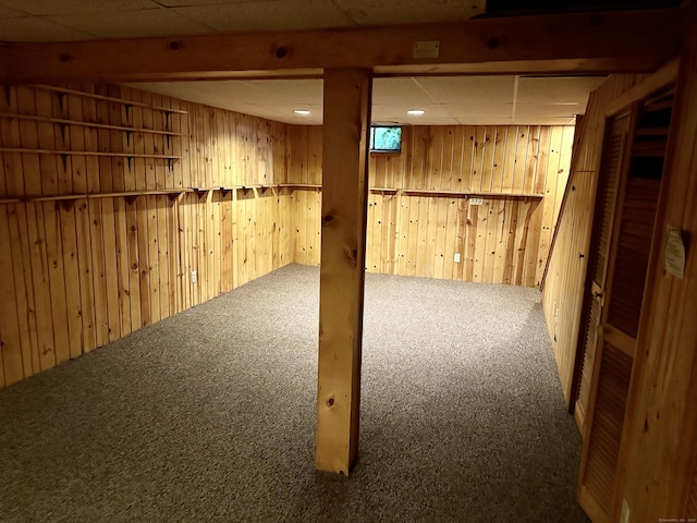 24 Woodward Ave Apt 19, New Haven, CT 06512 - finished basement featuring carpet floors and wooden walls