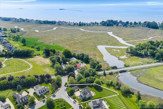 1 Osprey Commons S, Clinton, CT 06413 - aerial view of property's location with property parcel outlined and a nearby body of water