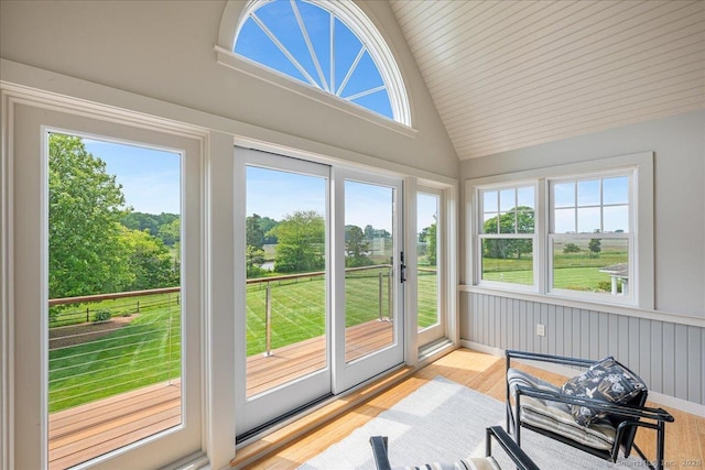 1 Osprey Commons S, Clinton, CT 06413 - sunroom / solarium featuring wood finished floors and high vaulted ceiling