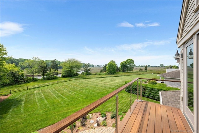 1 Osprey Commons S, Clinton, CT 06413 - wooden deck featuring a view of rural / pastoral area and a lawn
