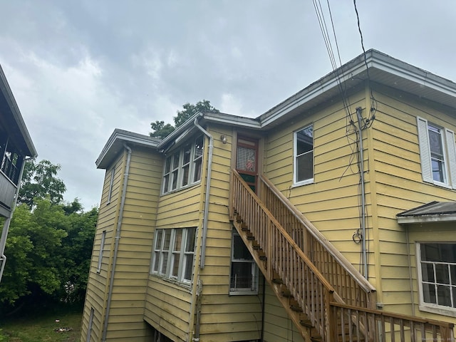 57 Chapman St, Windham, CT 06226 - view of home's exterior with stairway