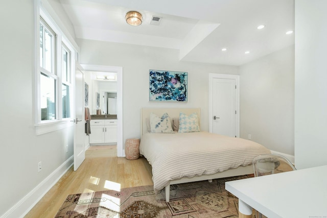 47 Pine Point Rd, Norwalk, CT 06853 - bedroom featuring light wood-style floors and recessed lighting