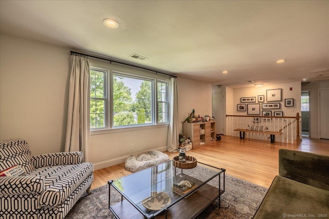 60 Davenport Rd, West Hartford, CT 06110 - living room featuring recessed lighting and wood finished floors