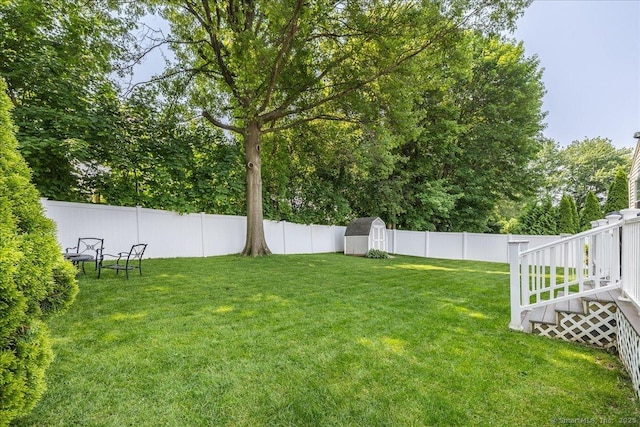 60 Davenport Rd, West Hartford, CT 06110 - fenced backyard with a storage shed