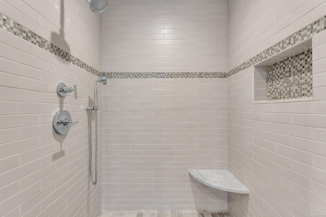 66 High St Unit 36, Guilford, CT 06437 - bathroom featuring a tile shower