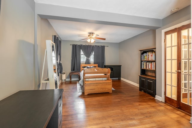 28 Hope Hill Rd, Wallingford, CT 06492 - bedroom with french doors and wood finished floors