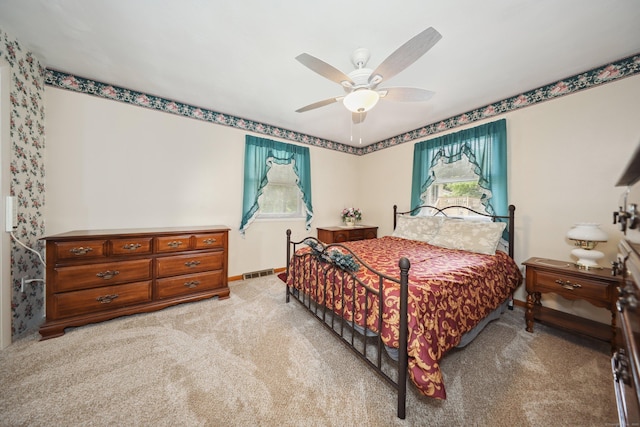 19 Benedict St, Plymouth, CT 06786 - bedroom with light colored carpet and ceiling fan