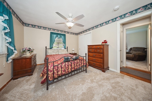19 Benedict St, Plymouth, CT 06786 - carpeted bedroom featuring a closet and a ceiling fan