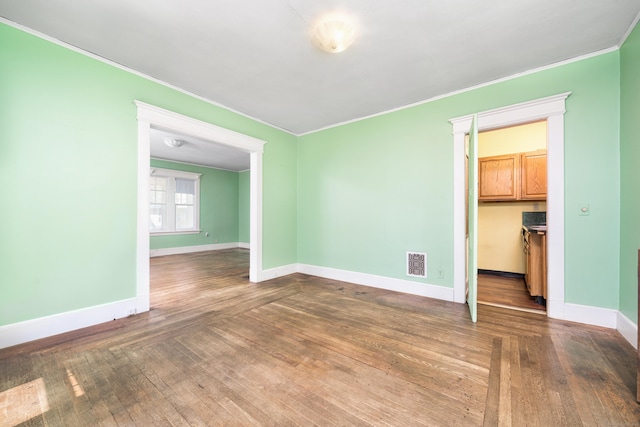 43 Quentin St, Hamden, CT 06517 - unfurnished room featuring ornamental molding and wood finished floors