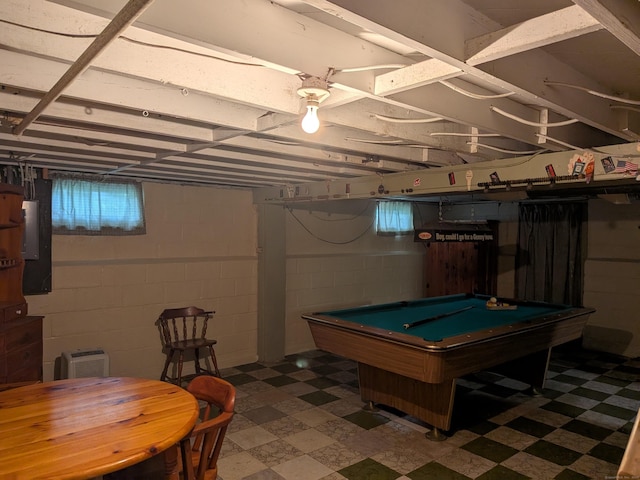 35 Chevvy St, Stratford, CT 06614 - recreation room with tile patterned floors and billiards