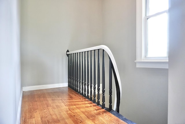 575 S Main St, Naugatuck, CT 06770 - stairway featuring wood finished floors and baseboards