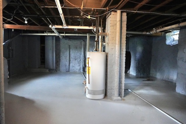 575 S Main St, Naugatuck, CT 06770 - unfinished below grade area with water heater